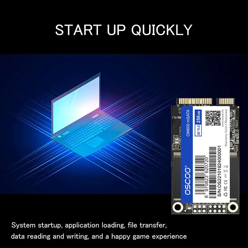 SSD Capacity: 512GB - mSATA SSD 128GB 256GB 512GB 1TB SATA Internal Solid State Hard Drive 6Gbps 3D NAND SSD For Desktop Laptop