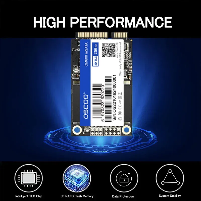 SSD Capacity: 512GB - mSATA SSD 128GB 256GB 512GB 1TB SATA Internal Solid State Hard Drive 6Gbps 3D NAND SSD For Desktop Laptop