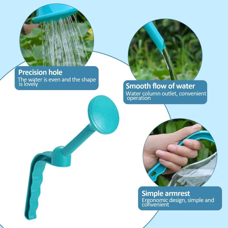 Color: Light Grey, Ships From: CHINA - 4/3/2/1pcs Watering Sprinkler Nozzle For Flowers Water Can Portable Handheld Plant Waterer Bottle Sprayer Garden Irrigation Tool