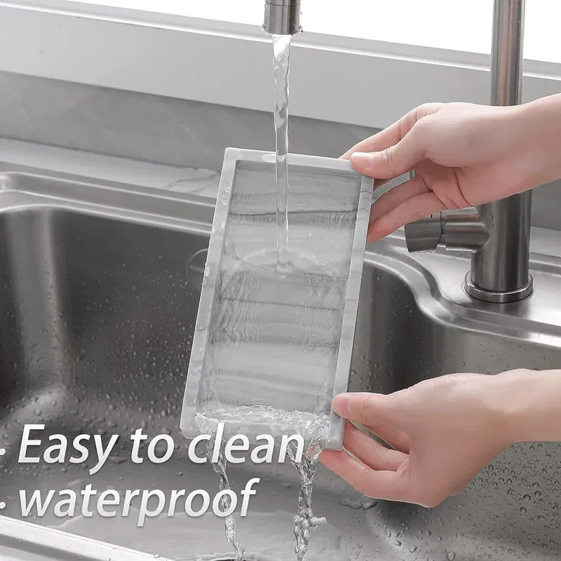 Color: light green, Size: XXL - Bathroom Counter Tray, Thickened Silicone Bathroom Vanity Tray, Shatterproof Durable Rectangle Bathroom Tray Soap Dispenser Tray