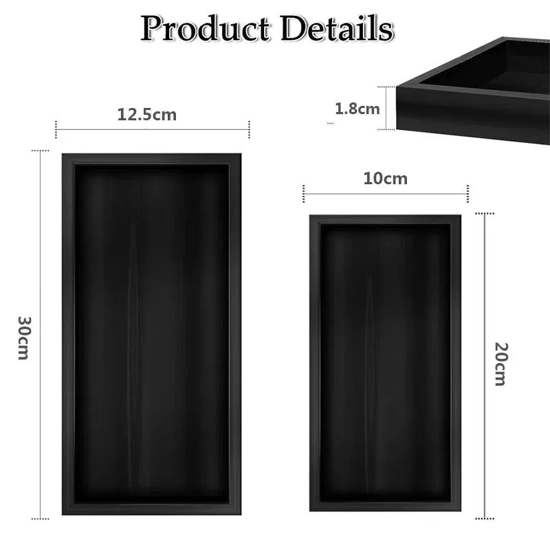 Color: light green, Size: XXL - Bathroom Counter Tray, Thickened Silicone Bathroom Vanity Tray, Shatterproof Durable Rectangle Bathroom Tray Soap Dispenser Tray