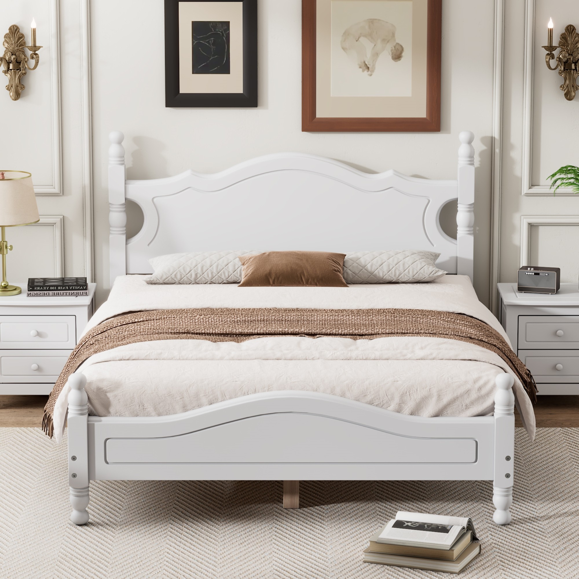 White Double Bed Frame