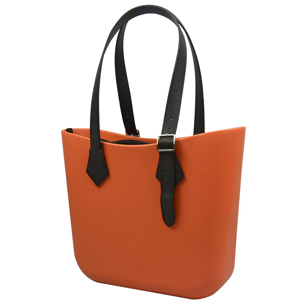 Color: Chocolate - TANQU Diamond Shaped Variable Handle for Obag Long Adjustable Handles with Drop Buckle for O Bag for EVA Bag Body