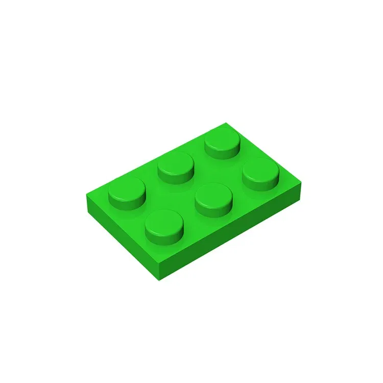 Color: Dark Bluish Gray - Gobricks GDS-510 Plate 2 x 3 compatible  with lego 3021 pieces of children's toys building block Particles Plate DIY