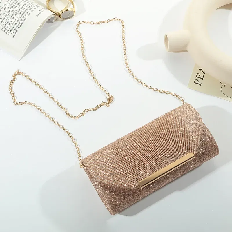Color: black - Fashion Elegant Clutch Bag New 2023 Hot Selling Chain Dinner Bag Bride Bridesmaid Lady Handbag Factory Outlet