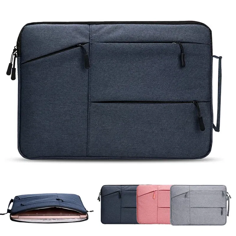 Color: wine red, Size: 13" - Laptop Handbag Sleeve Case 12 13 14 15 16 inch For HP DELL Notebook Bag Carrying Bag Macbook Air Pro 15.4 15.6 Protective Cases