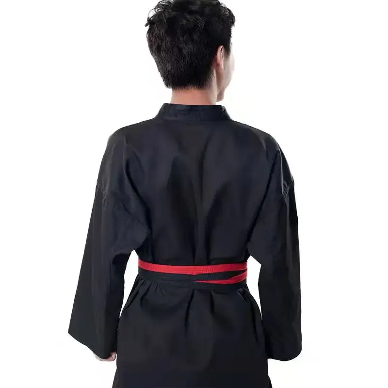 Color: Black, Size: M - High Quality Black Taekwondo Dobok Training Taekwondo Suits Embroidery Uniforms Poomsae Dobok WTF Approved Size 140-190cm