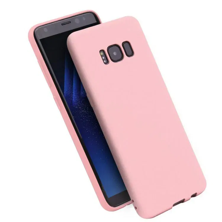 Color: black, Material: Leather - Case For Samsung Galaxy S8 S9 S10 S20 Ultra A6 A7 A8 A9 2018 S20 Plus A10 A20 A30 A50 A70 Matte Silicone Soft TPU Cover case