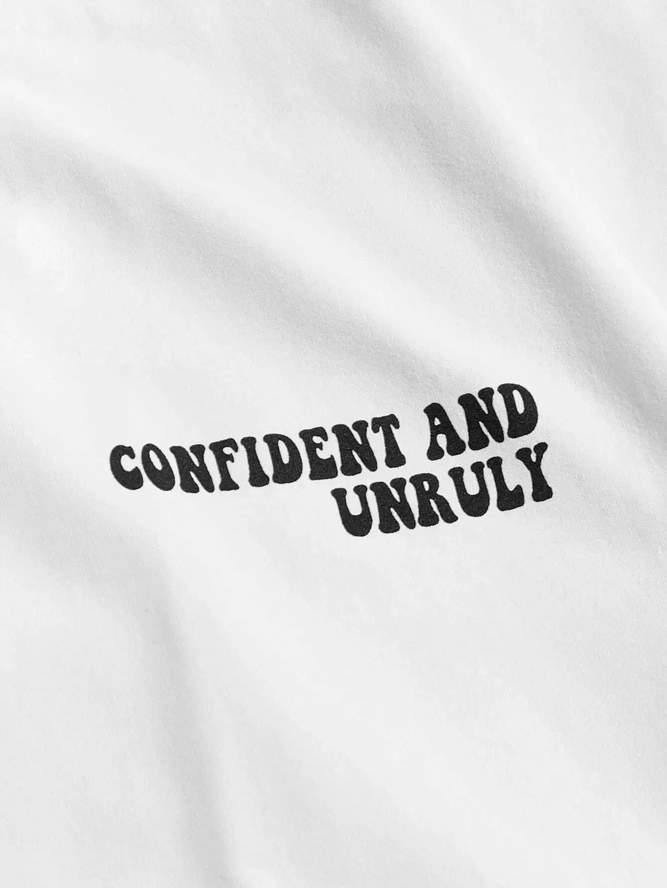 Color: Blue, Size: M - Confident And Unruly Attitude Determines Direction Men T Shirt Cotton Shirt Street Loose T-Shirts Summer Breathable Short Sleeve