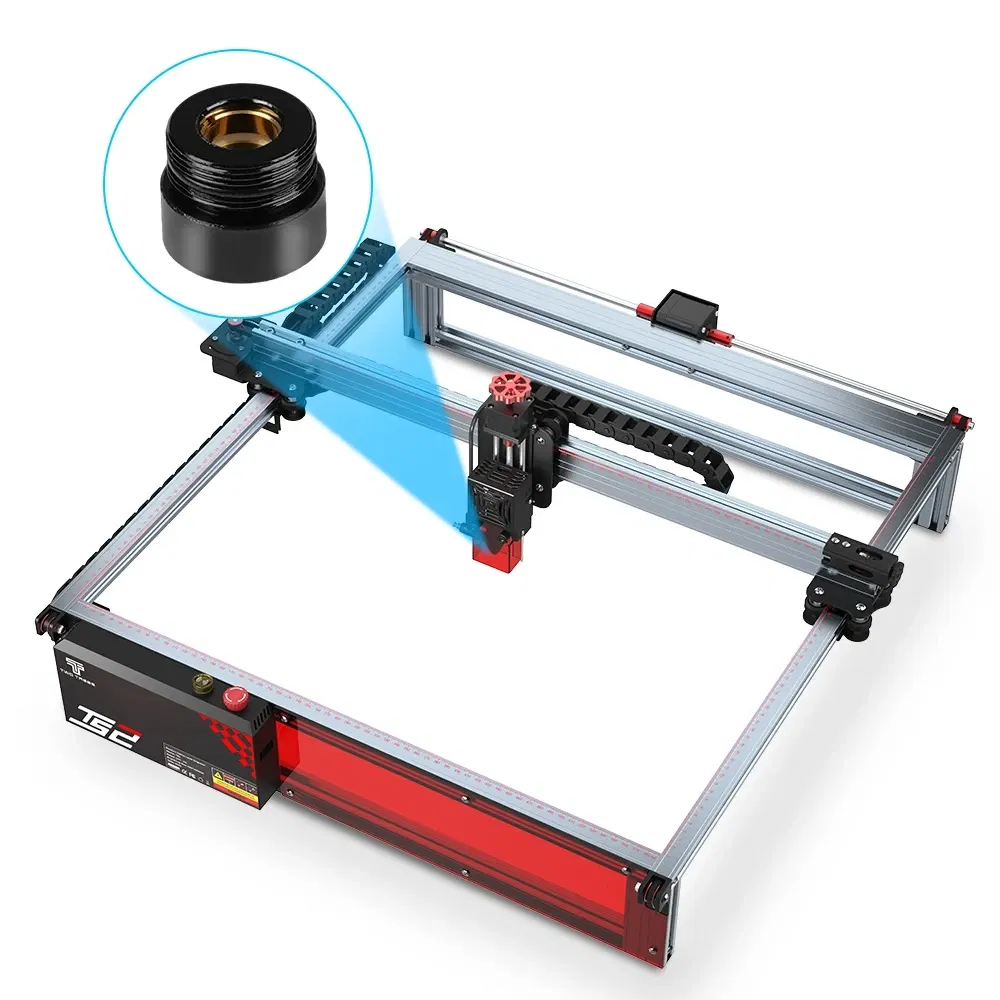 Color: Red - Twotrees 80w Laser Enagraver Lens Replacement Lens For TTS-55 PRO/TTS-10 PRO/TTS-20 PRO/TS2-10W/TS2-20W Laser Engraving Machine