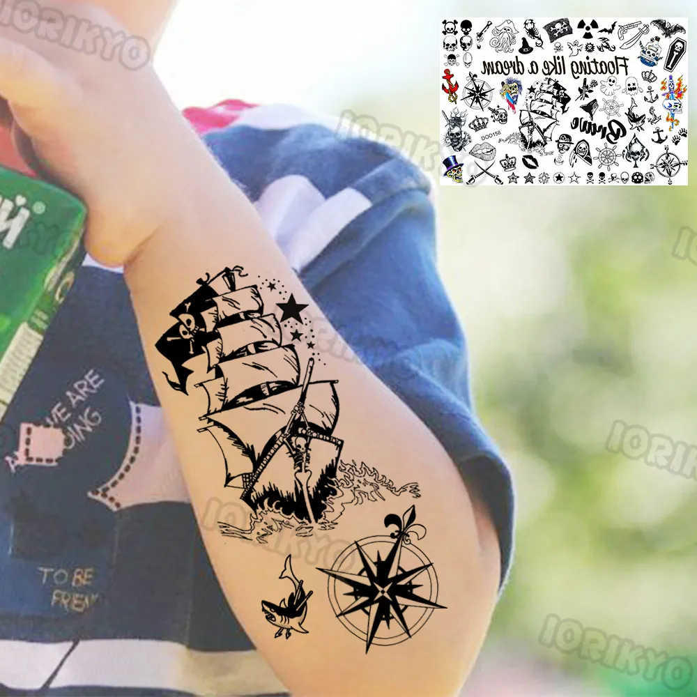 Color: Tea Brown - Sexy Red Lips Flower Temporary Tattoo For Kids Boys Girls Adult Small Rose Butterfly Tattoos Sticker Fake Tatoos Arm Neck Face