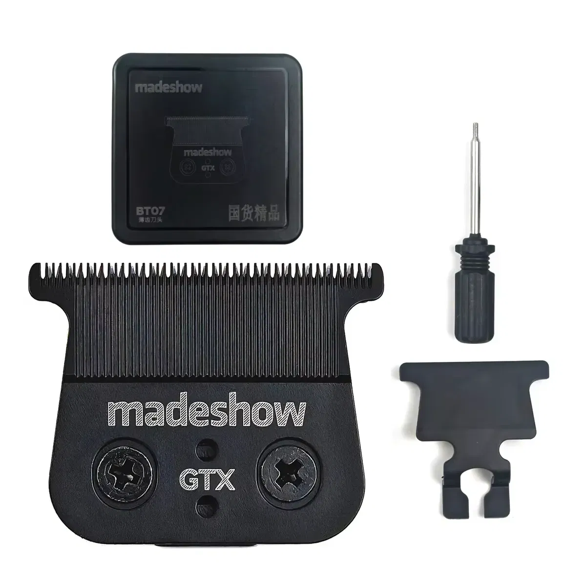 Color: black - Madeshow KULILANG M6 M11 R55 Ultra Thin Original Blade Professional Hair Trimmer 0mm Cutter Head Clipper Replacement Accessories