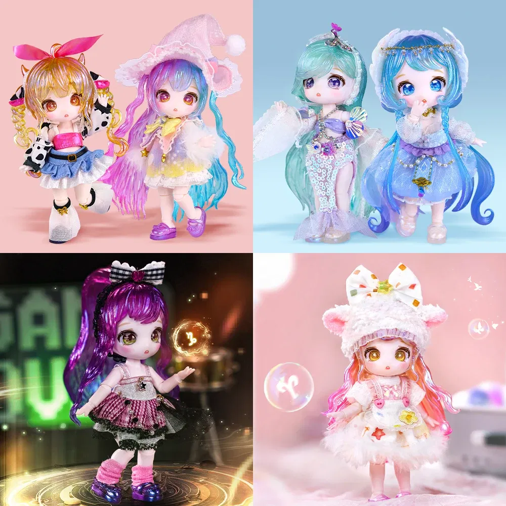 Color: black - ICY DBS Dream Fairy Season 2 Constellation Maytree OB11 Doll BJD collectible Cute Animal 13cm SD Gift