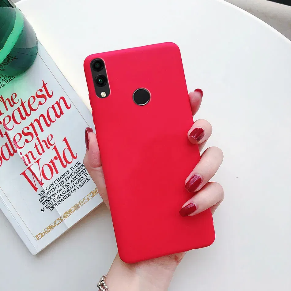 Color: Pink, Material: PVC - Matte Soft Fundas for Huawei Honor 8X 8A 8C 8S 9 9A 9X 9C 9S 10 10X 20 lite 20S Mate 10 20 lite Mate 20 Pro Silicone Phone Cases