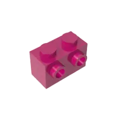 Color: Red - MOC PARTS DIY GDS-634 BRICK 1X2 W. 2 KNOBS compatible with lego 11211 children's toys Assembles Building Blocks Technical