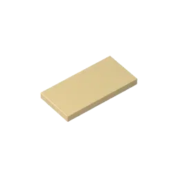 Color: Yellow - MOC PARTS SET Model GDS-614 Tile 2 x 4 compatible with lego 87079 pieces of children's toys  Assembles Building Blocks Technical