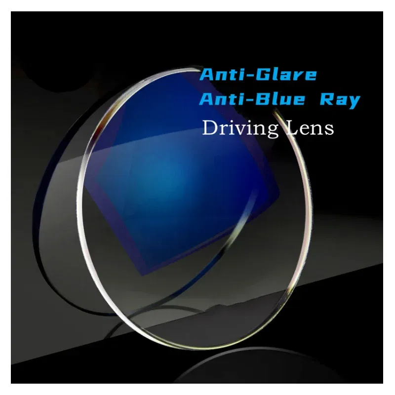 Lenses Color: Blue, Lens Index: 1.67 - MOMOJA 1.56/1.61/1.67/1.74 Anti-blue Light Anti-glare Anti-scratch Computer Driving Myopia Hyperopia Astigmatism Optical Lenses
