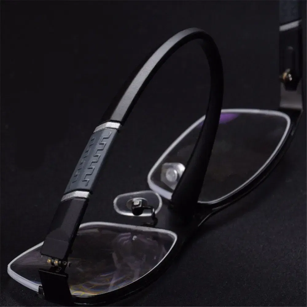 Frame Color: WHITE, Eye Prescription: +400 - Metal Anti-blue Light Reading Glasses Farsighted Eyeglasses Men Business Eyewear Diopter 0 +1.0 +1.5 +2.0 +2.5 +3.0 +3.5 +4.0