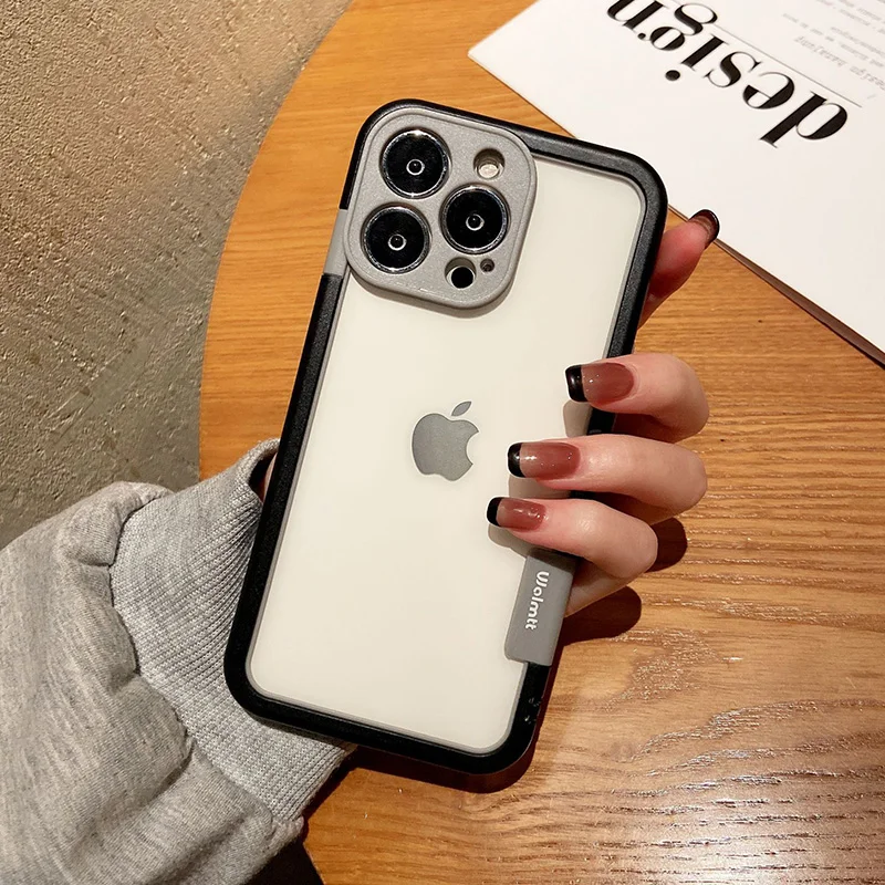 Color: Beige, Ships From: CHINA, Material: Artificial Leather - Better Heat Dissipation Dual Color Bumper Border Soft Phone Case For iPhone 17 16 15 14 13 12 11 Pro Max 7 8 Plus XS XR