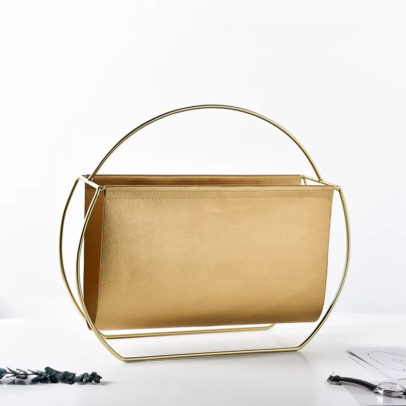 Leather Magazine Holder