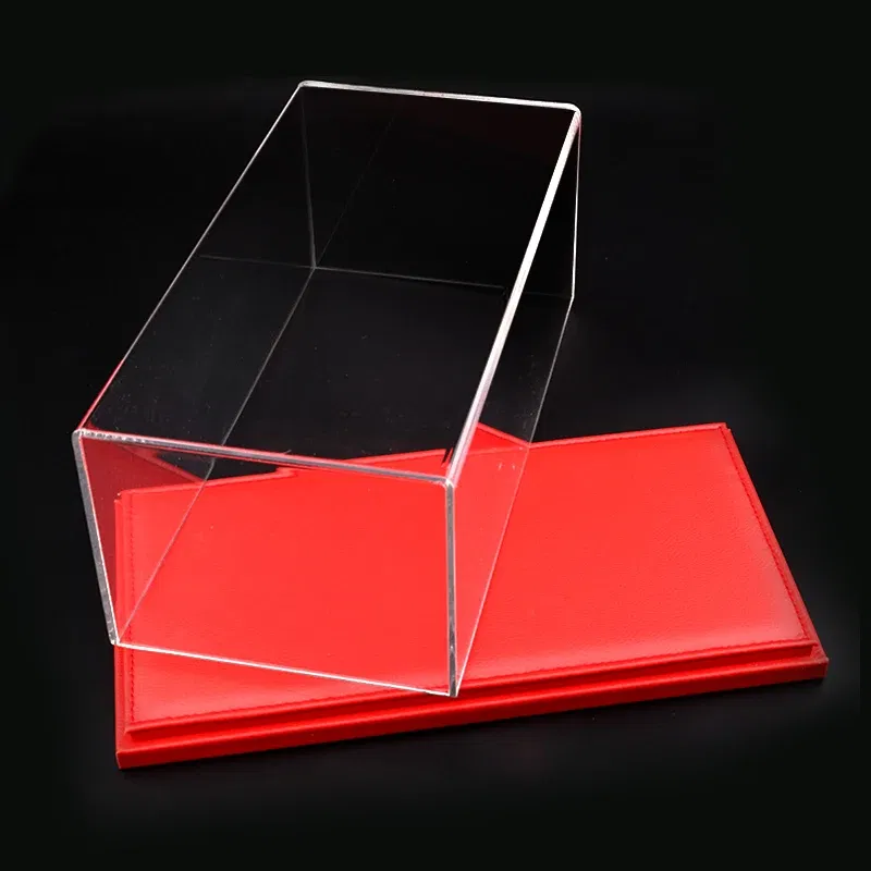 Color: green - 1/18 Acrylic Display Diecast Model Car Show Unto Them Box Cover Dust Cover