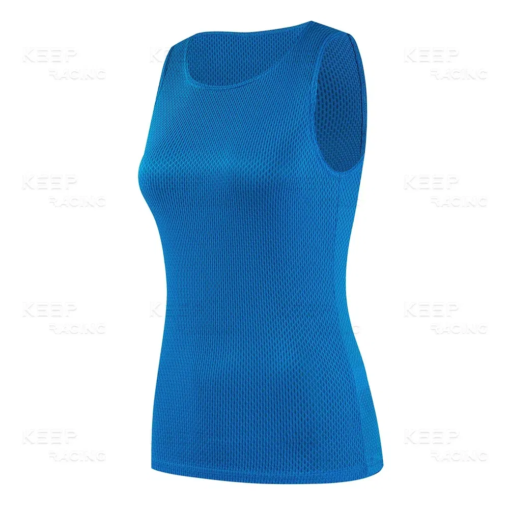 Color: Gold, Size: L - Women Cycling Base Layers Colorful Cycling Jersey Blue Quick Dry Vest Breathable Pink Undershirt Elastici Vest Road Bike Jerseys