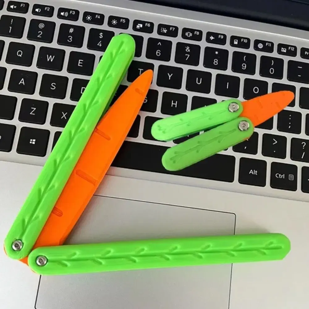 Color: DEEP BLUE, Ships From: CHINA - Gravity Folding Claw Knife Radish Knife 3d Printing Gravity Knife Small Radish Knife Push Card Decompression Fidget  Mini Toy