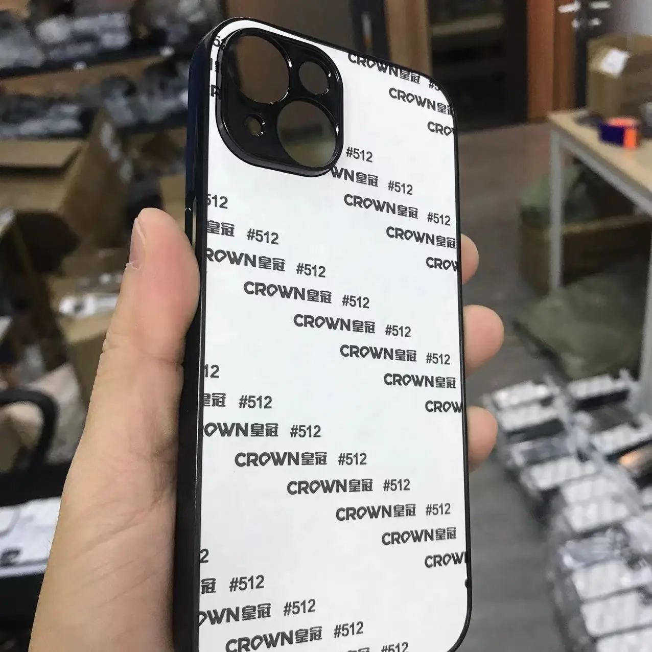 Color: black, Material: PC - 5pcs  plastic Sublimation Blank Cover Case For iPhone 16 15 14 13 12 11 12 Pro Max With Aluminium Plate