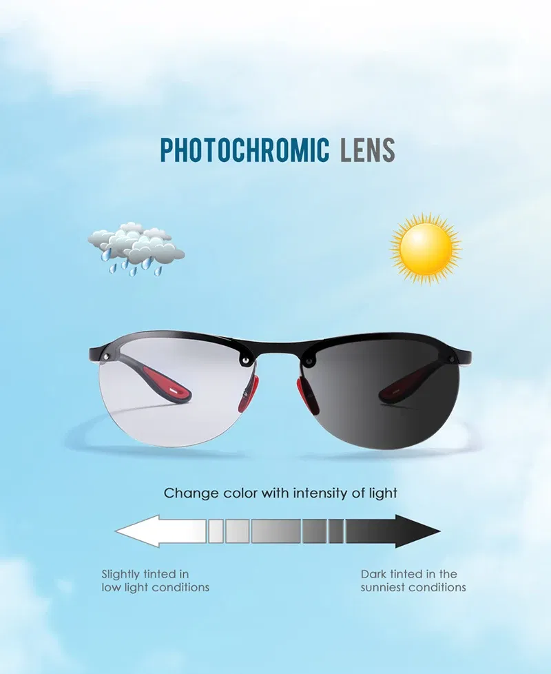 Lenses Color: green - KDEAM Rimless Oval Men's Sunglasses Polarized TR90 Material Frame TAC Polarization Lense Soft Rubber Foot Cover