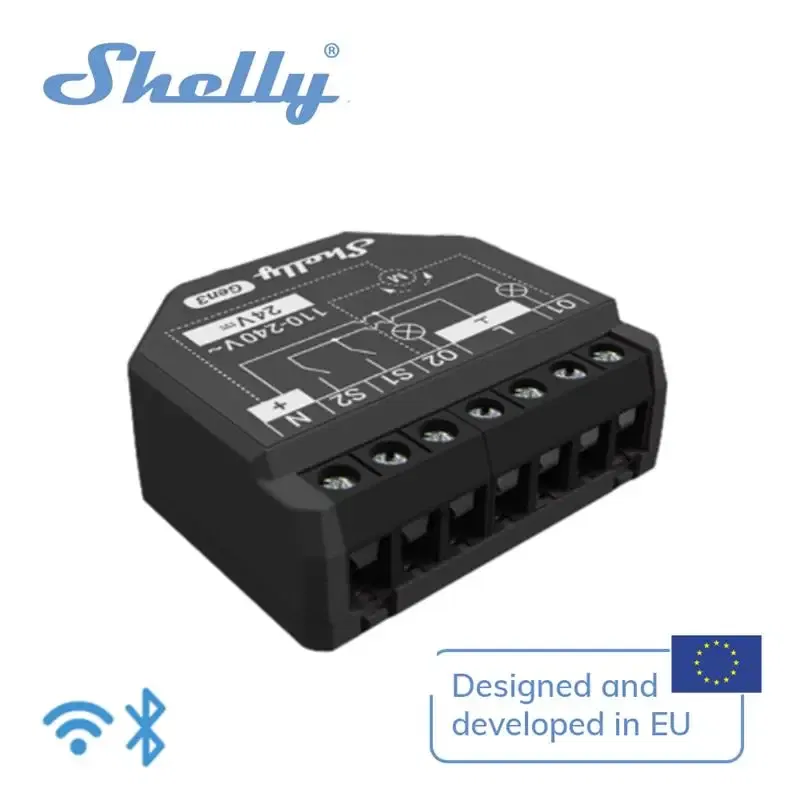 Language: Italian, Plug Type: AU Plug, Ships From: CHINA - New! Shelly 2PM Gen3 Smart Switch 2 Channels Wi-Fi Operated Cover roller Control 16 total current automate Adjust Position
