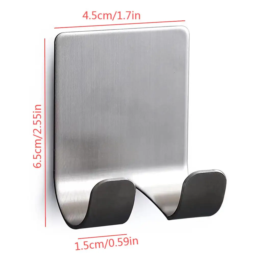 Color: Silver - Punch-free Razor Holder, Storage Hook, Space Aluminum Multi-purpose Bathroom Accessories