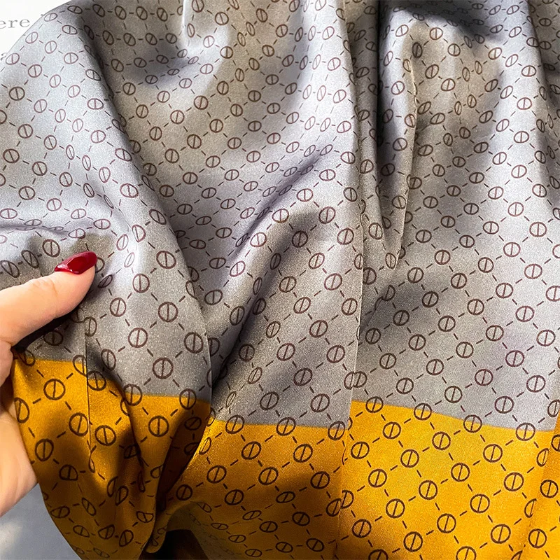 Luxury Brand Women Summer Silk Scarves Shawl Lady Wrap Soft Female Europe Designer Beach Bandanna