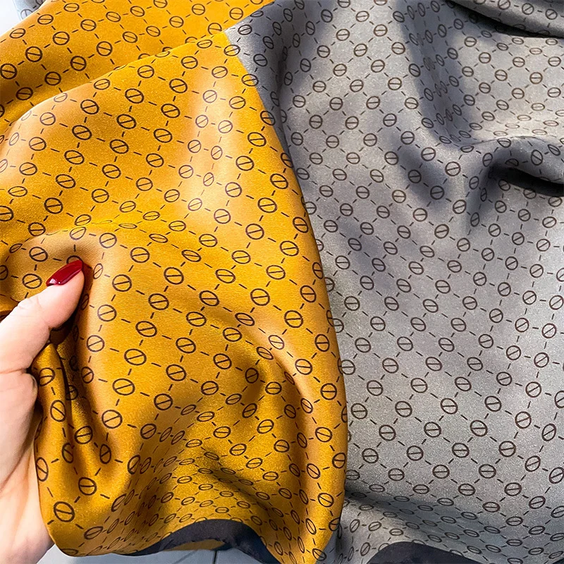 Luxury Brand Women Summer Silk Scarves Shawl Lady Wrap Soft Female Europe Designer Beach Bandanna