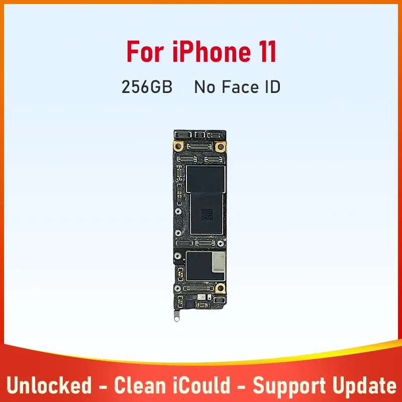 Color: WHITE, Ships From: CHINA - New Phone Motherboard for iPhone 11 64g 128g 256g Mainboard With Face ID Unlocked Logic Board With Cleaned iCloud Support Update