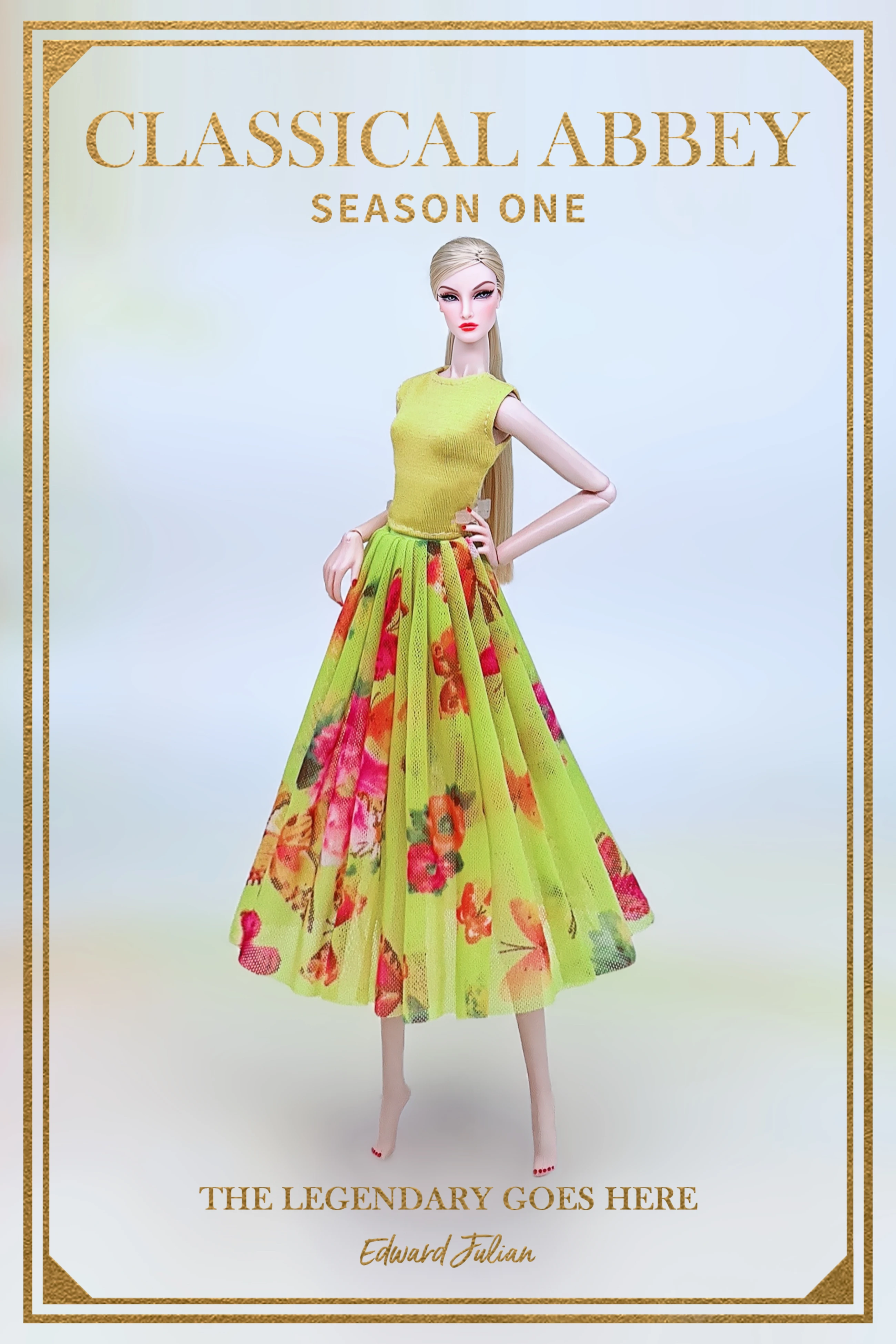 Color: SKY BLUE - for denim clothing for barbie