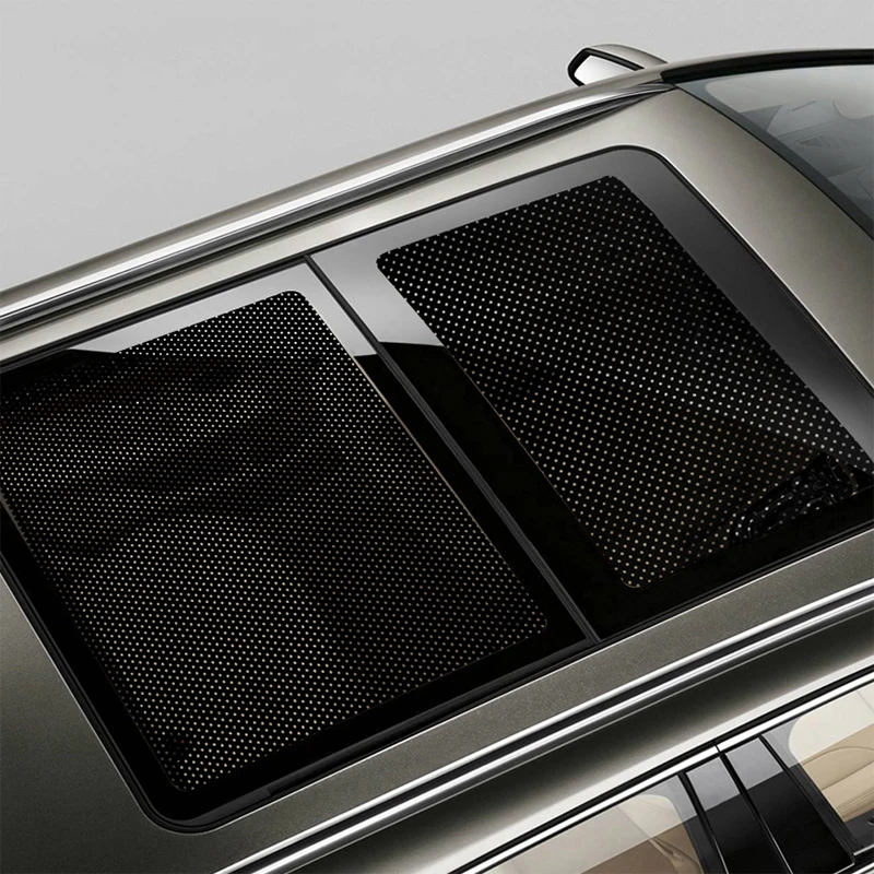 Size: 85*145cm - Car Styling 2pcs/set PVC Car Side Window Sunshades Electrostatic Sticker Sunscreen Film Stickers Cover Automobiles Accessories