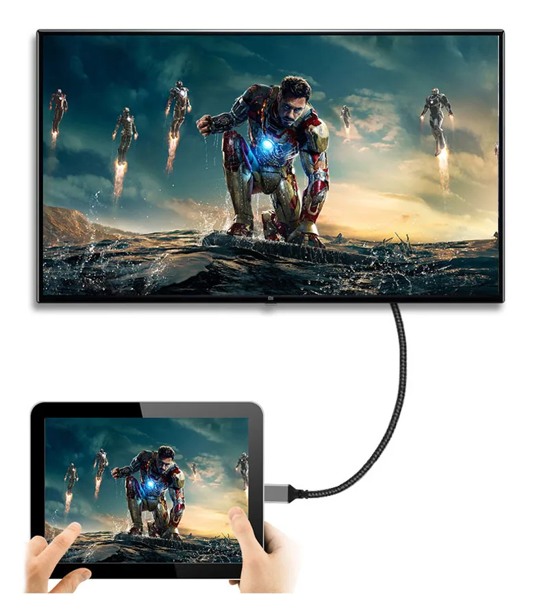 Length: 10m - Nylon MINI HDMI To HDMI Cable HDMI2.0 MINIHDMI Male A Male 4K 60HZ HD 1080P  Adapter Converter 1M 2M 3M 5M 10M Wire TV Camera