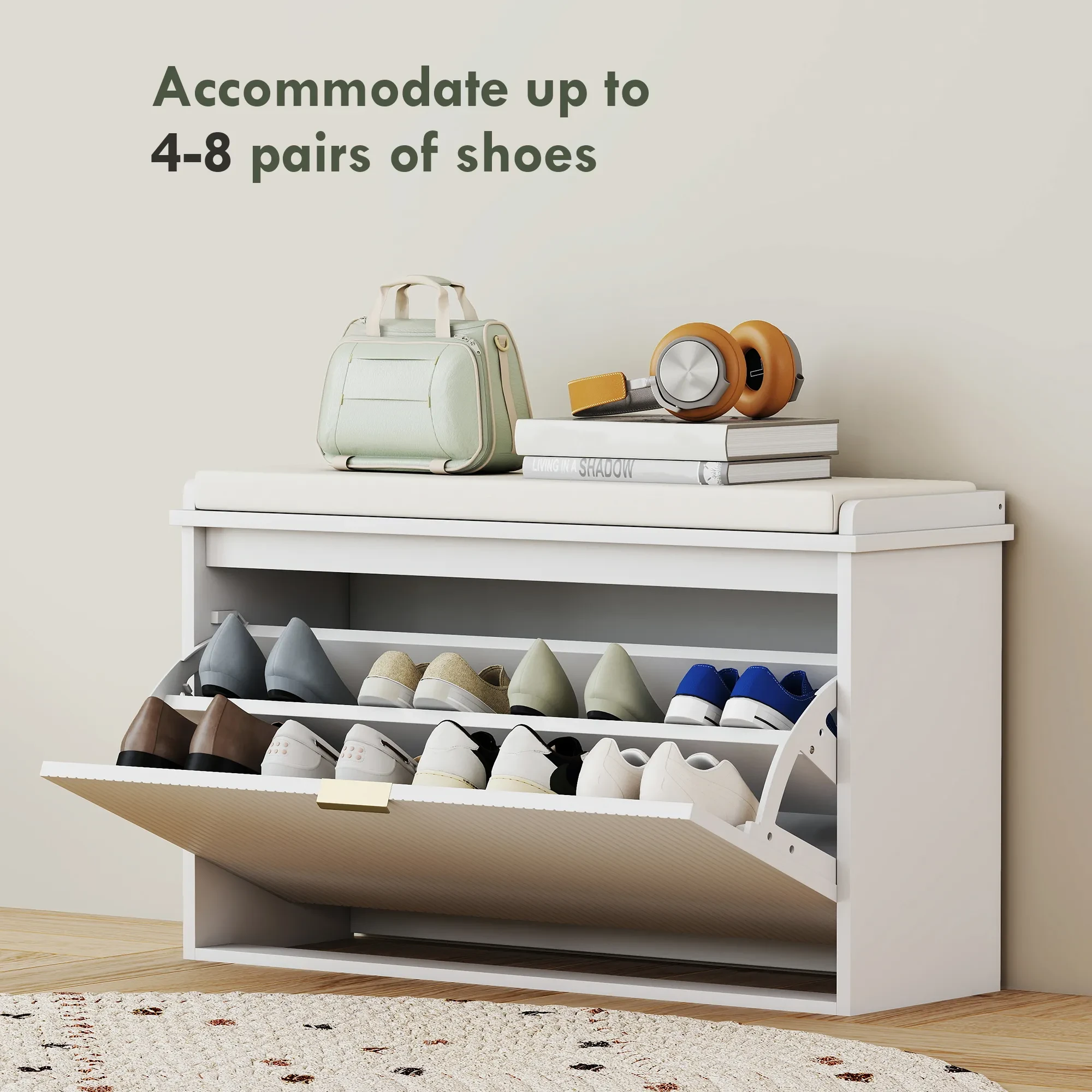 White Shoe Cabinet
