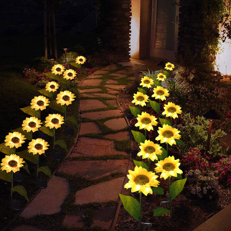 Gardinea® Solar Sunflower LED Lights