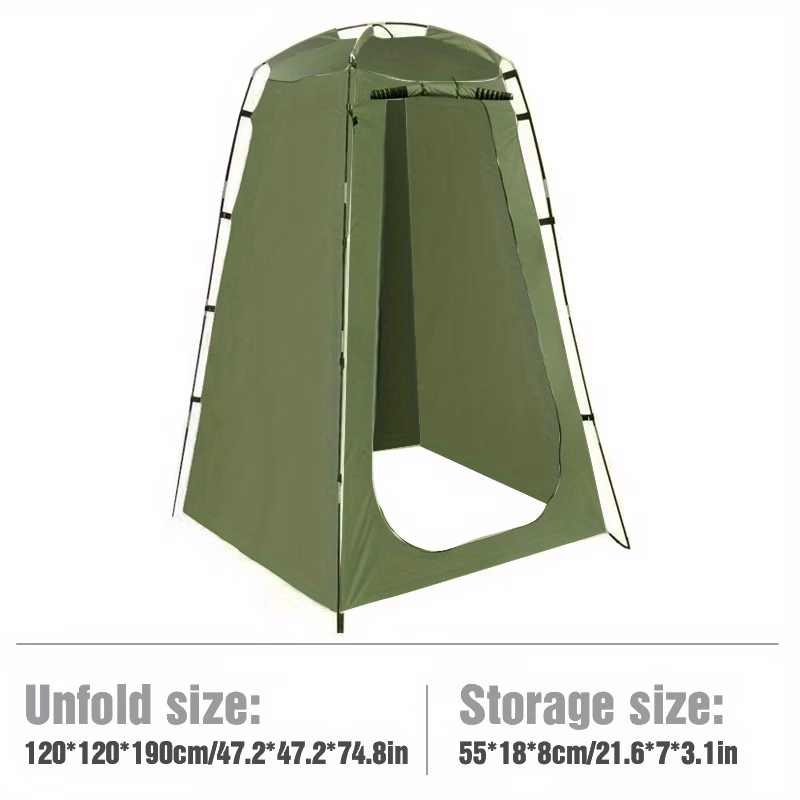 WEST TUNE® 2-Person Camping Shower Tent with Ventilation Mesh & Zipper Closure