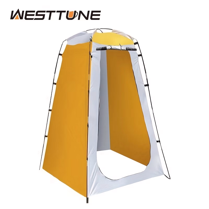 WEST TUNE® 2-Person Camping Shower Tent with Ventilation Mesh & Zipper Closure