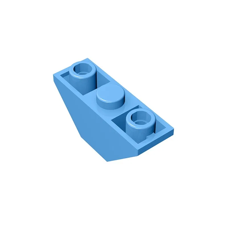 Color: PURPLE - Gobricks GDS-984 Slope, Inverted 45 3 x 1 Double compatible with lego 18759 2341 DIY Educational Building Blocks Technical