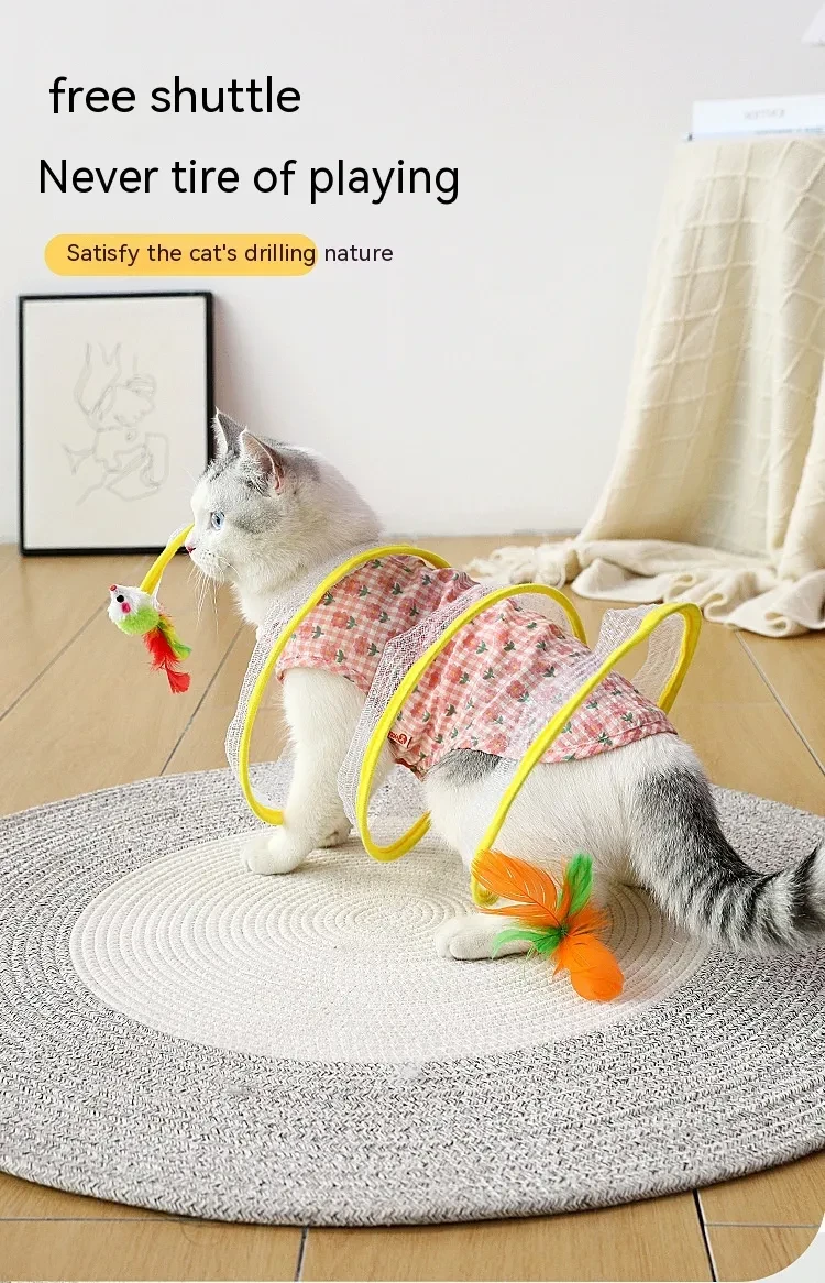 Self-play Cat Hunting Spiral Tunnel Toy