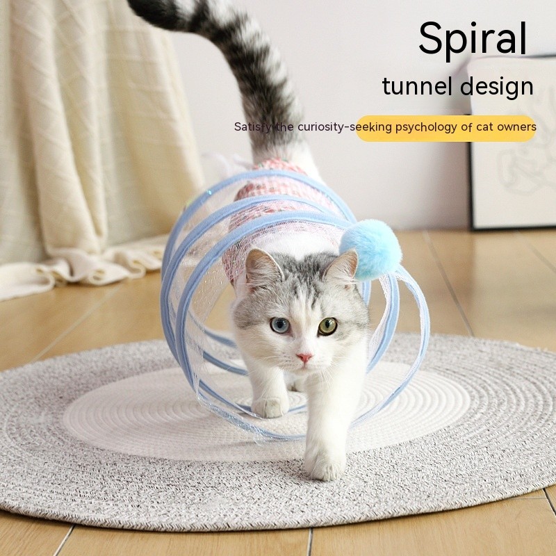 Self-play Cat Hunting Spiral Tunnel Toy