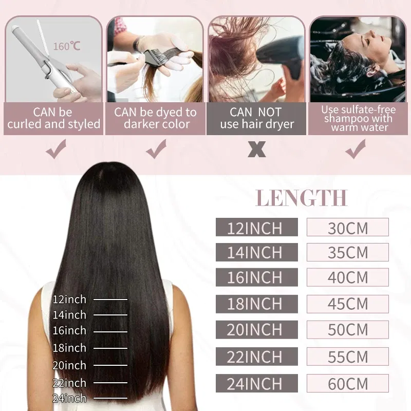 Color: Black Wine, Length: 24 Inches, Weight Per Package: 120g/Set - [16 Colors] Ugeat Clip in Hair Extensions Human Hair 14-22" Double Weft Remy Hair Full Head Clip in Extensions for Woman 7Pcs