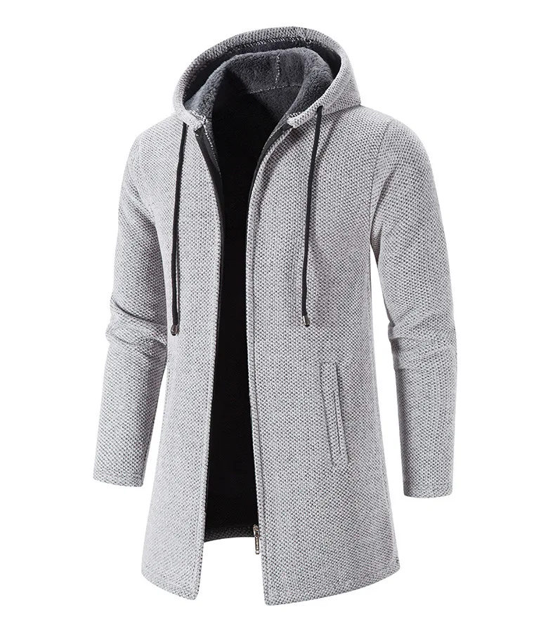Color: black, Size: M - 2025 New Autumn Men's Long Sleeve Sweatshirts for Men with Zipper Hooded Mens Oversize Winter Top Jacket Coat Warm Streetwear