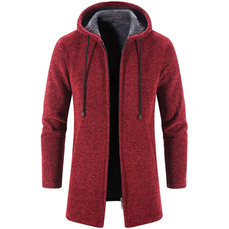Color: black, Size: M - 2025 New Autumn Men's Long Sleeve Sweatshirts for Men with Zipper Hooded Mens Oversize Winter Top Jacket Coat Warm Streetwear