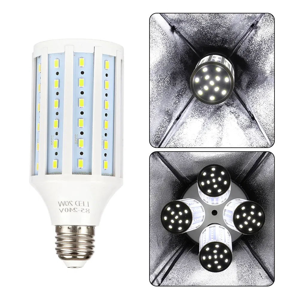Color: WHITE, Ships From: CHINA - Photography 50x70CM Softbox Lighting Kits Professional Light System With E27 Photographic Bulbs Photo Studio Equipment