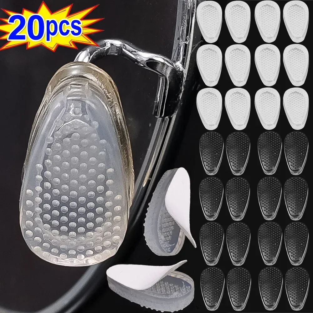 Color: Yellow - Silicone Glasses Nose Pads Soft Non Slip Air Cushion Nose Holder Transparent Invisible Self Adhesive Sticker Eyewear Accessories