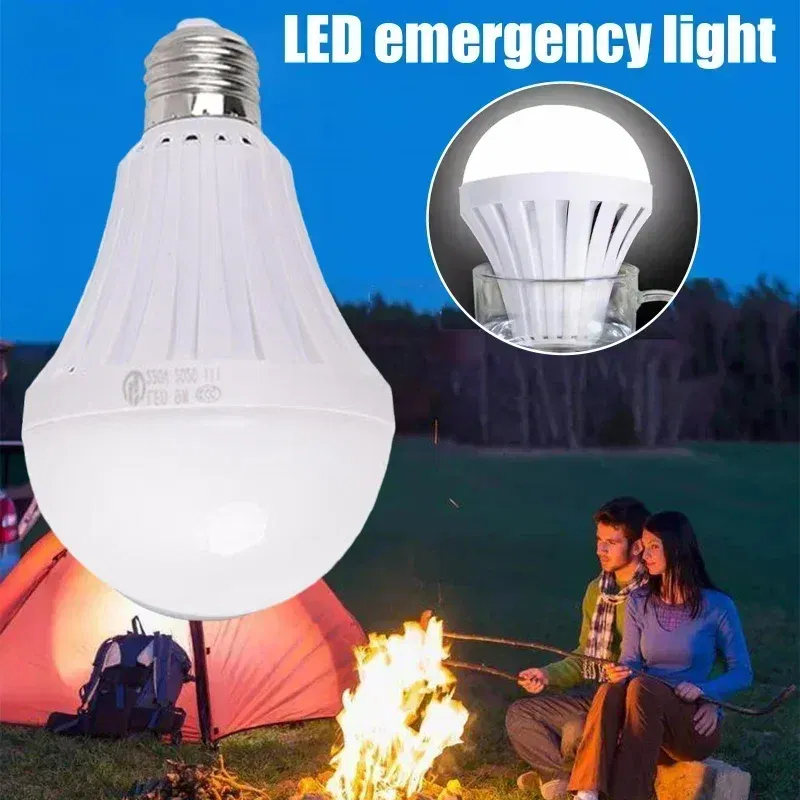 Wattage: 3W, Ships From: CHINA - E27 Energy Saving Intelligent Emergency Rechargeable Lamp Household LED Bulb 15W LED Emergency Light Led Bulb Lighting Lamp